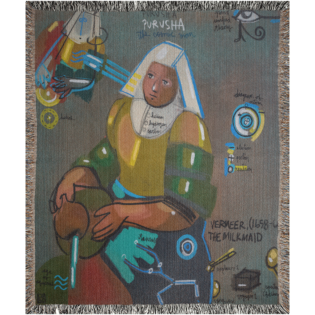 The Cosmic Man - Lebo 101 Series - Lebo Woven Blanket